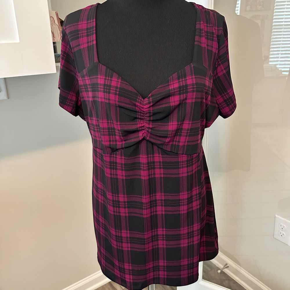 Torrid Studio Knit Ruched Sweetheart Neck Top